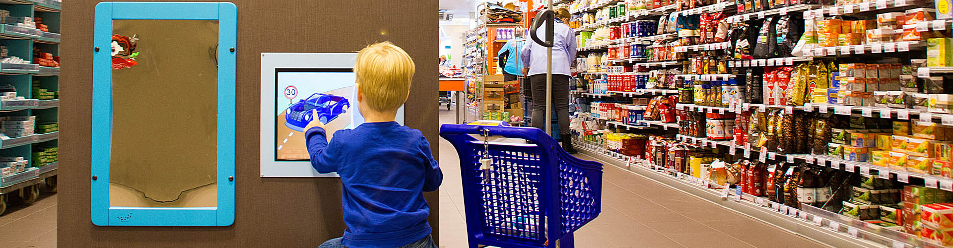 this image shows a kids corner in the AH supermarket