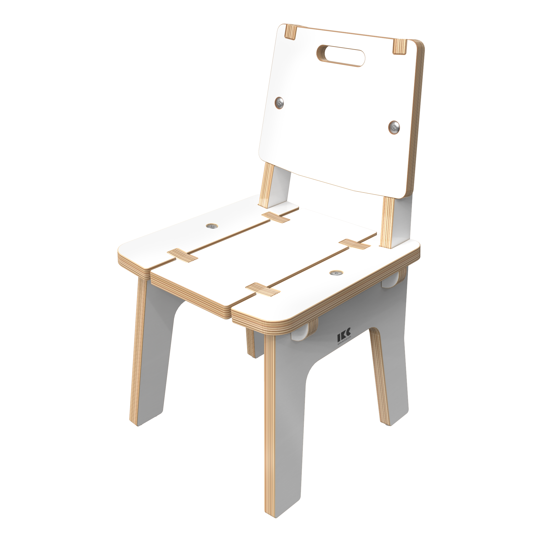 Wit houten stoel voor kinderen | IKC Kindermeubels