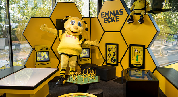Borussia Dortmund speelhoek voor kinderen in de fanshop Borussia Dortmund speelhoek voor kinderen in de fanshop