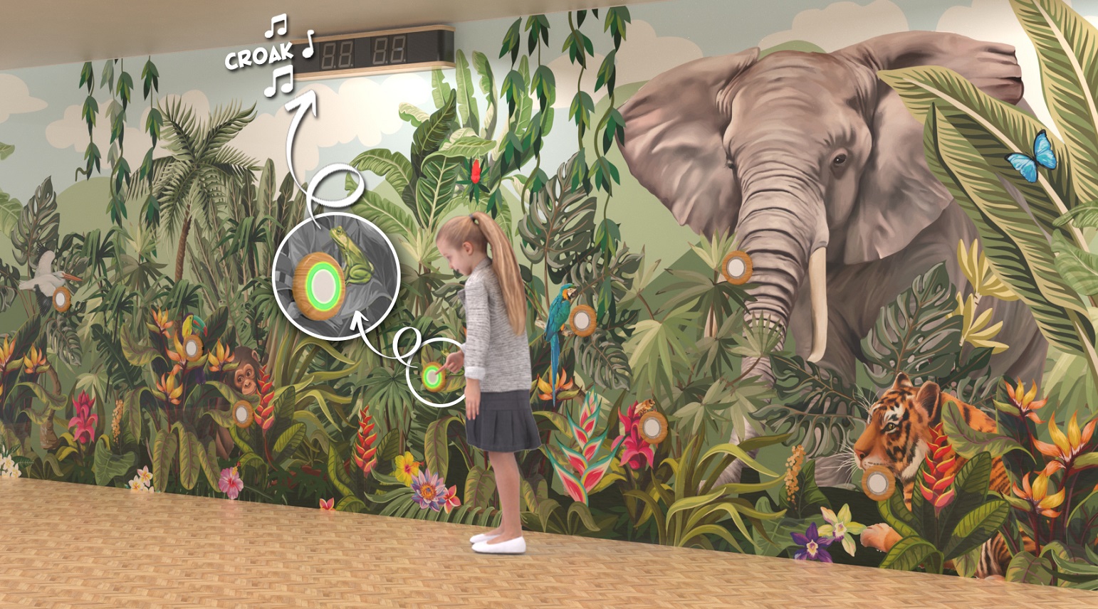 expierence wall voor kinderen met olifant expierence wall voor kinderen met olifant