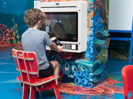 Consola de jogos profissional Nitrodash com volante para crianças