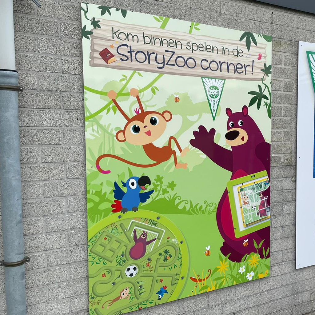 storyzoo kinderhoek in een voetvbalkantine voor extra vermaak storyzoo kinderhoek in een voetvbalkantine voor extra vermaak