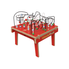 Rode houten kralentafel voor kinderen | IKC Kindermeubels