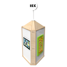 Speeltoren voor een kinderhoek met meerdere spellen interactief  | IKC speelsystemen